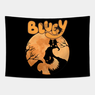 Bluey Halloween Tapestry