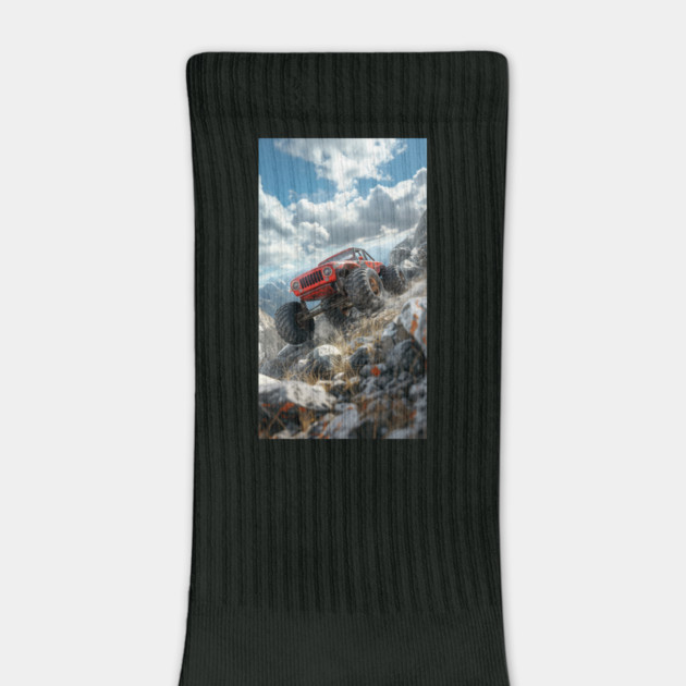 Monster Truck Powering over the Hill by Vinokurio