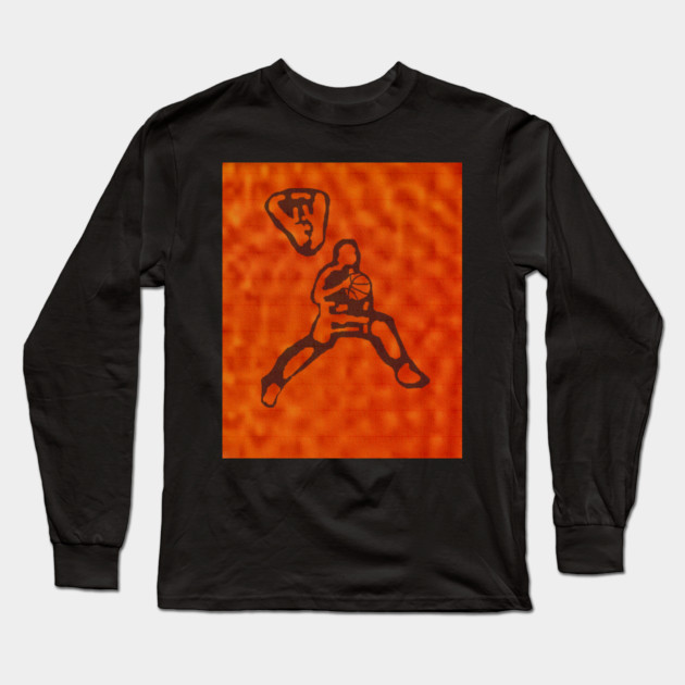 Slam Dunk Long Sleeve T-Shirt by DonWillisJrArt