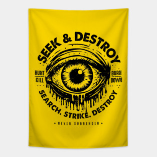 SEEK & DESTROY Tapestry