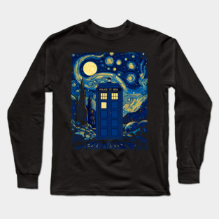 Starry Tardis Who Long Sleeve T-Shirt