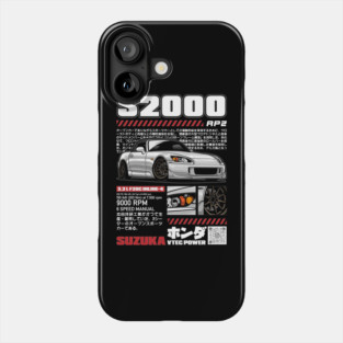 Honda S2000 AP2 T-Shirt Phone Case
