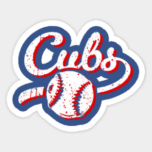 Retro Cubs Sticker
