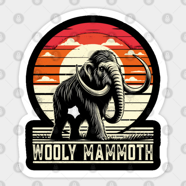 Woolly Mammoth Sticker by JessArty