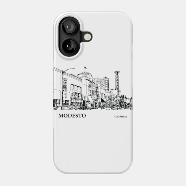 Modesto California Phone Case by Lakeric