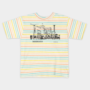 Modesto California Kids T-Shirt