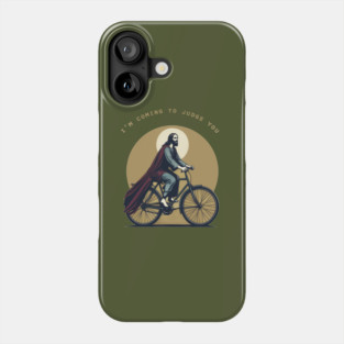 Jesus Meme I' m coming, Jesus riding a bike Phone Case
