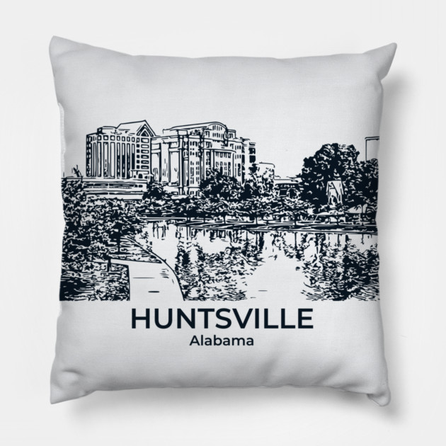 Huntsville - Alabama Pillow by Lakeric
