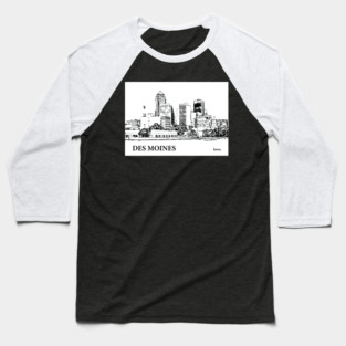 Des Moines Iowa Baseball T-Shirt