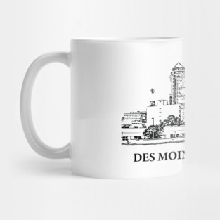 Des Moines Iowa Mug