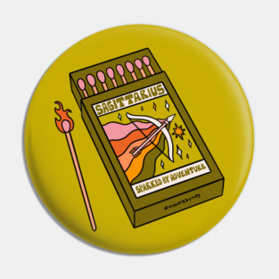 Sagittarius Matchbox Pin