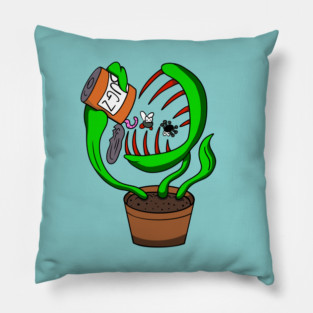 Venus Flytrap Feeding Its Hungry Mouth Pillow