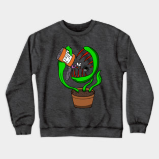 Venus Flytrap Feeding Its Hungry Mouth Crewneck Sweatshirt