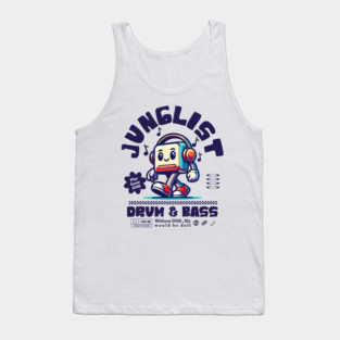 JUNGLIST  - DNB Headphone Mascot (eggplant) Tank Top