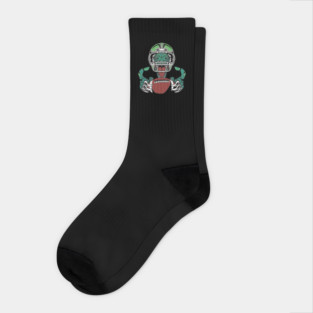Aligator Football Player Socks