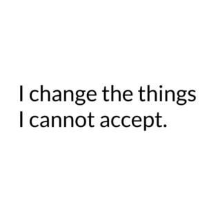 I change the things I cannot accept. T-Shirt