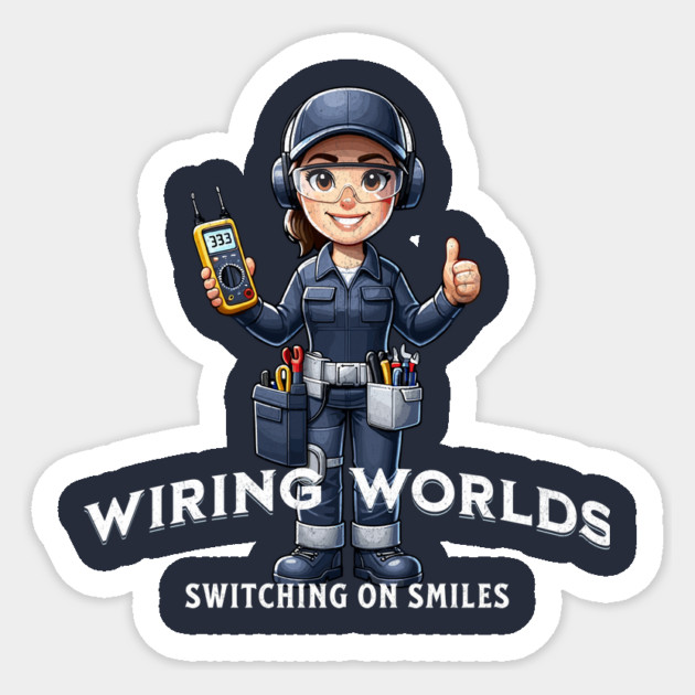Wiring World Switching On Smiles Sticker by Vinokurio