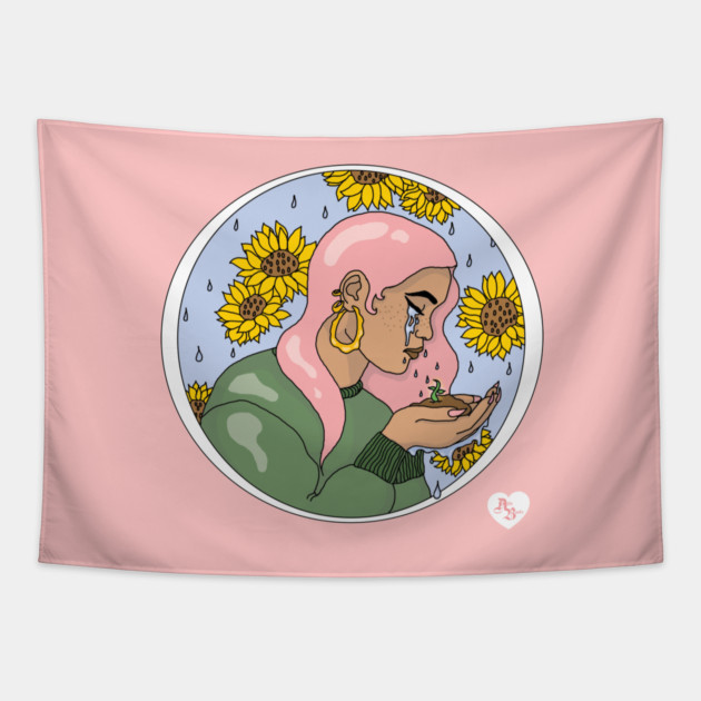 Let your darkest days, nourish your wildest dreams. Tapestry by AilieBanks