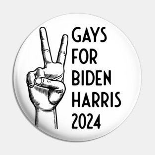 Gays For Biden Harris Election 2024 Pin