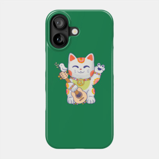 Peace lucky cat Phone Case