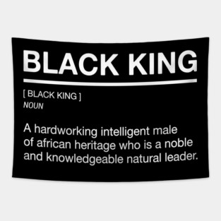 Black King - Definition Tapestry