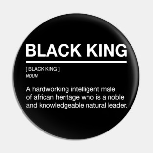 Black King - Definition Pin