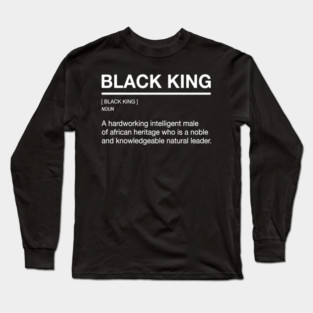 Black King - Definition Long Sleeve T-Shirt
