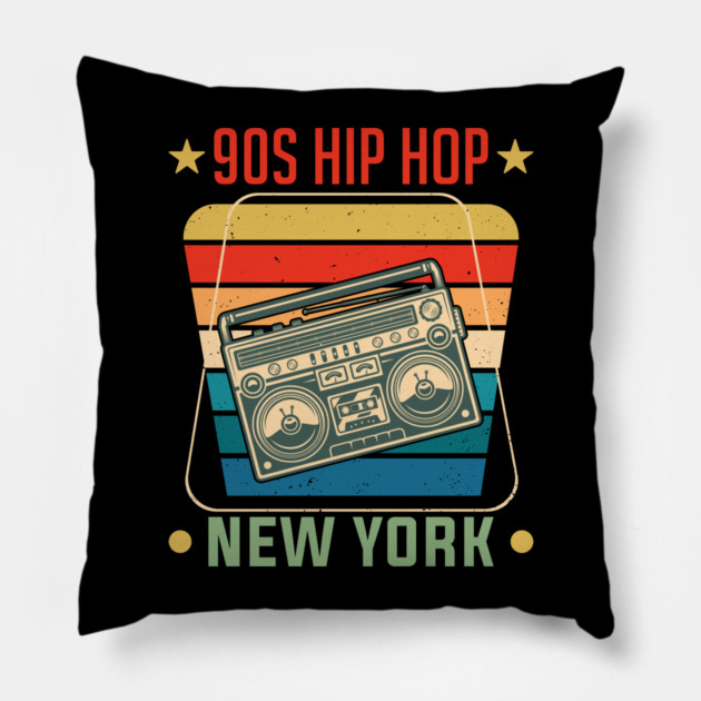 90s hip hop Pillow by UrbanLifeApparel