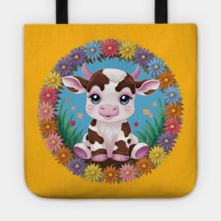 Cute Baby Calf Tote