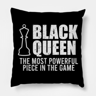 Black Queen, The most powerful piece in the game Pillow