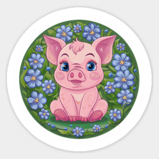 Cute Baby Piglet Sticker
