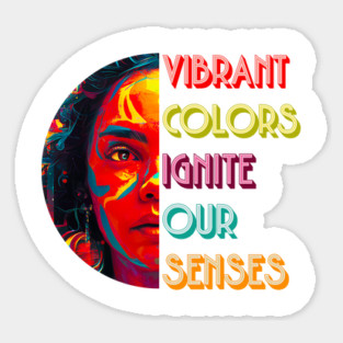 Vibrant Colors Ignite Our Senses Magnet