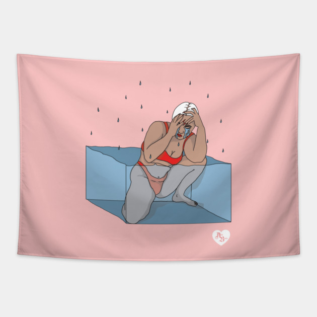 Drowning in a Glass Tank Tapestry by AilieBanks