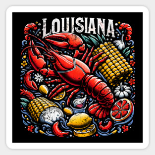 Louisiana Cajun Crawfish Boil Crayfish Crawdaddy Sticker