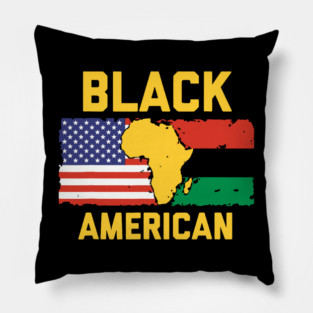 Black American Pillow