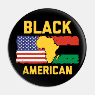 Black American Pin