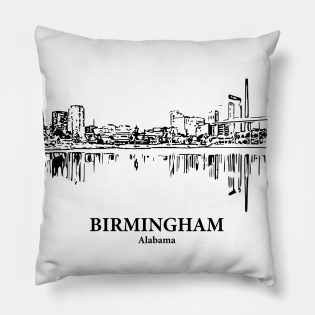 Birmingham - Alabama Pillow by Lakeric