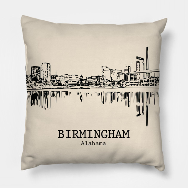 Birmingham - Alabama Pillow by Lakeric