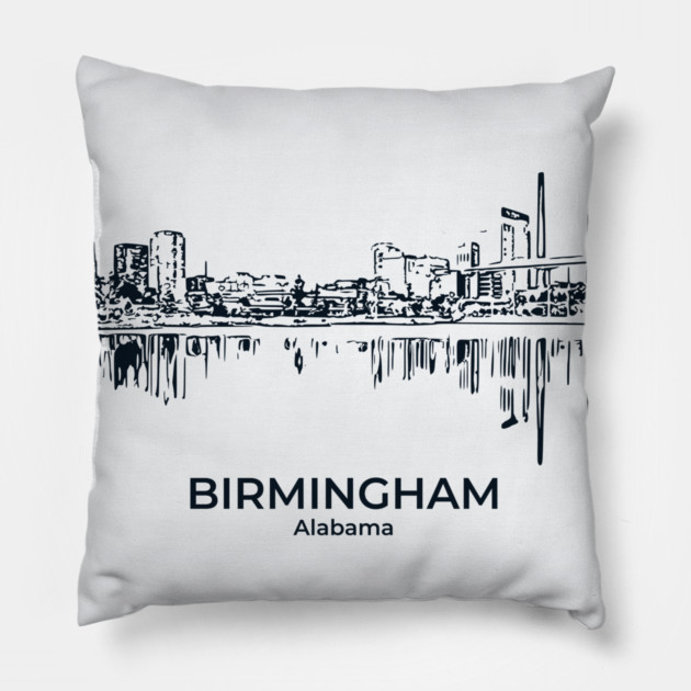 Birmingham - Alabama Pillow by Lakeric
