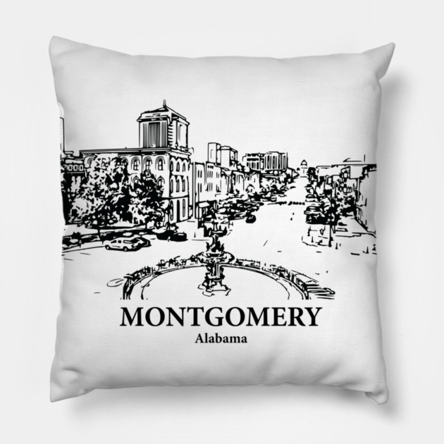 Montgomery - Alabama Pillow by Lakeric