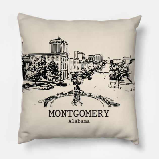 Montgomery - Alabama Pillow by Lakeric
