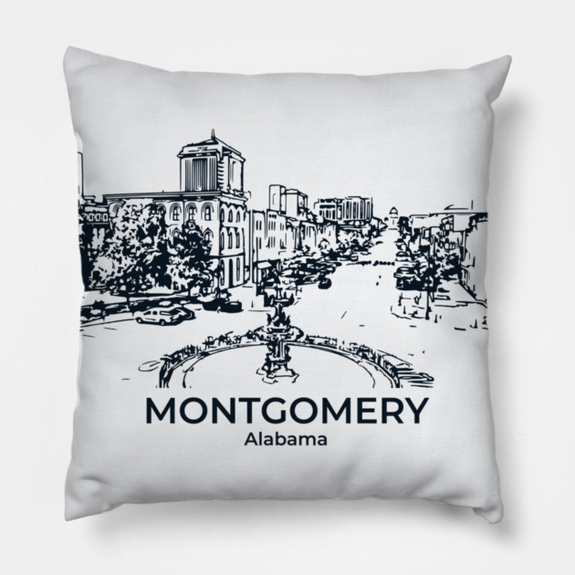 Montgomery - Alabama Pillow by Lakeric