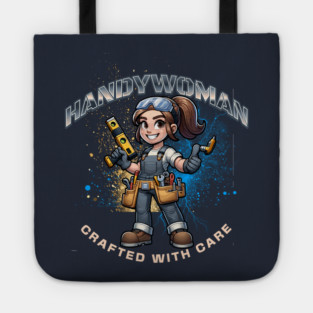 Handywoman, Crafted with Care Tote