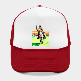 REVISTANGO #398 - Charge at Sunset: The Cowboy’s Last Ride Through the Fire Plains The Lone Rider, His Blazing Gun, and the Dust-Torn Horizon of the Western Frontier, Vintage Art Retro Style Comic Pulp Hat