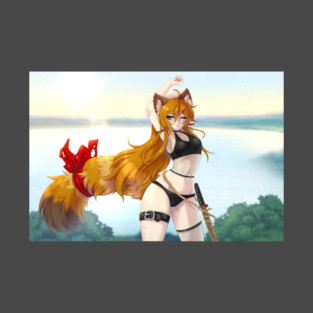 Red panda girl stretching T-Shirt