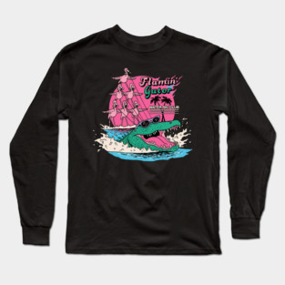 Flamin' Gator Water Ski Club Long Sleeve T-Shirt