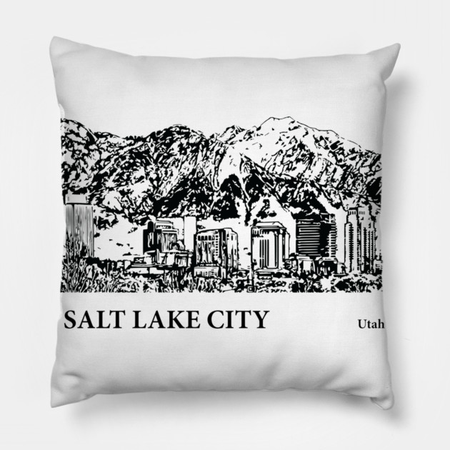 Salt Lake City - Utah Pillow by Lakeric
