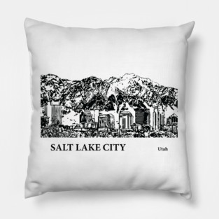 Salt Lake City - Utah Pillow