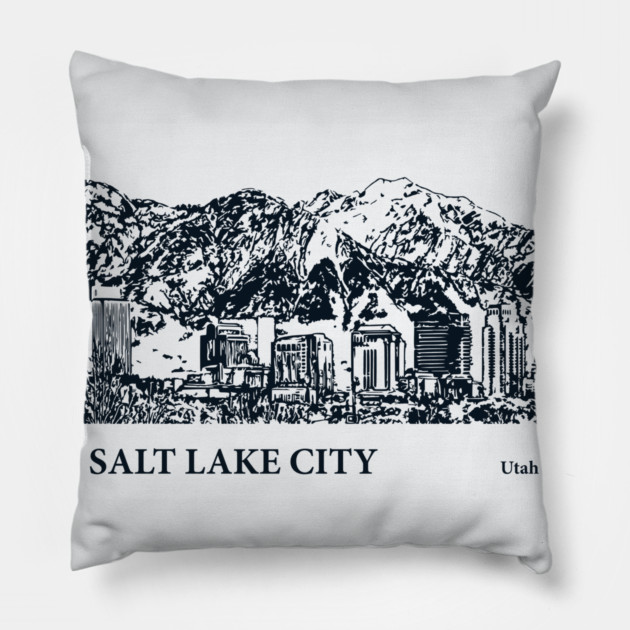 Salt Lake City - Utah Pillow by Lakeric