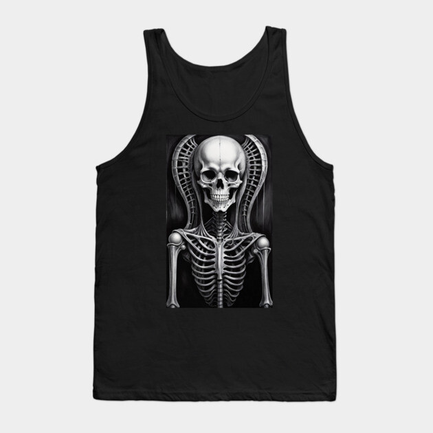 Twisted Skeleton 4 Tank Top by Grave Digs